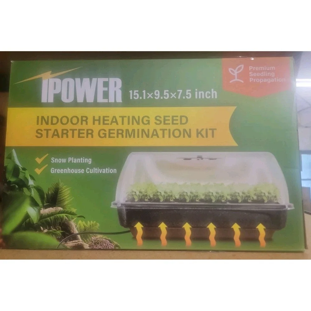 iPower Heating Seed Starter Germination Kit Seedling Propagation Tray Heater NEW